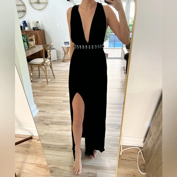 Dolce & Gabbana | Dresses | Dolce Gabbana Black Long Gown Size 38 | Poshmark